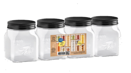 Top Jar - Set of 4 (400ml*4)