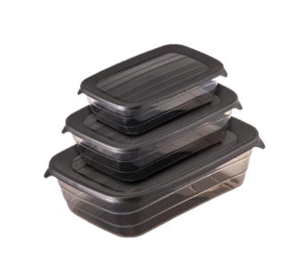 Rectangular food container ( Set of 3 )